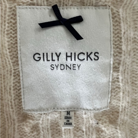 Gilly Hicks Beige Cable Knit Cardigan - Picture 2 of 3